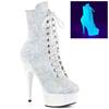 Pleaser - DELIGHT1020LG Bottes de plateforme - Blanc Product image